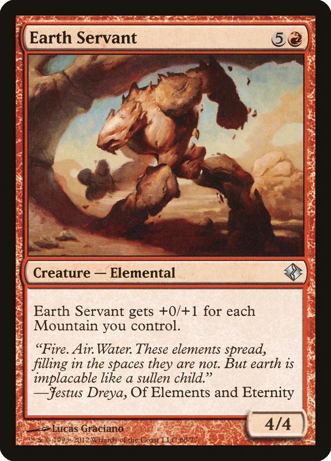 Earth Servant [Duel Decks: Venser vs. Koth] | Dragon's Lair Comics and Fantasy Houston TX