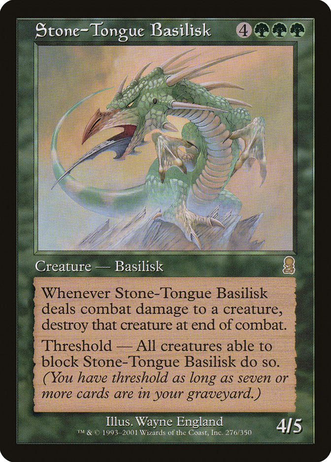 Stone-Tongue Basilisk [Odyssey] | Dragon's Lair Comics and Fantasy Houston TX