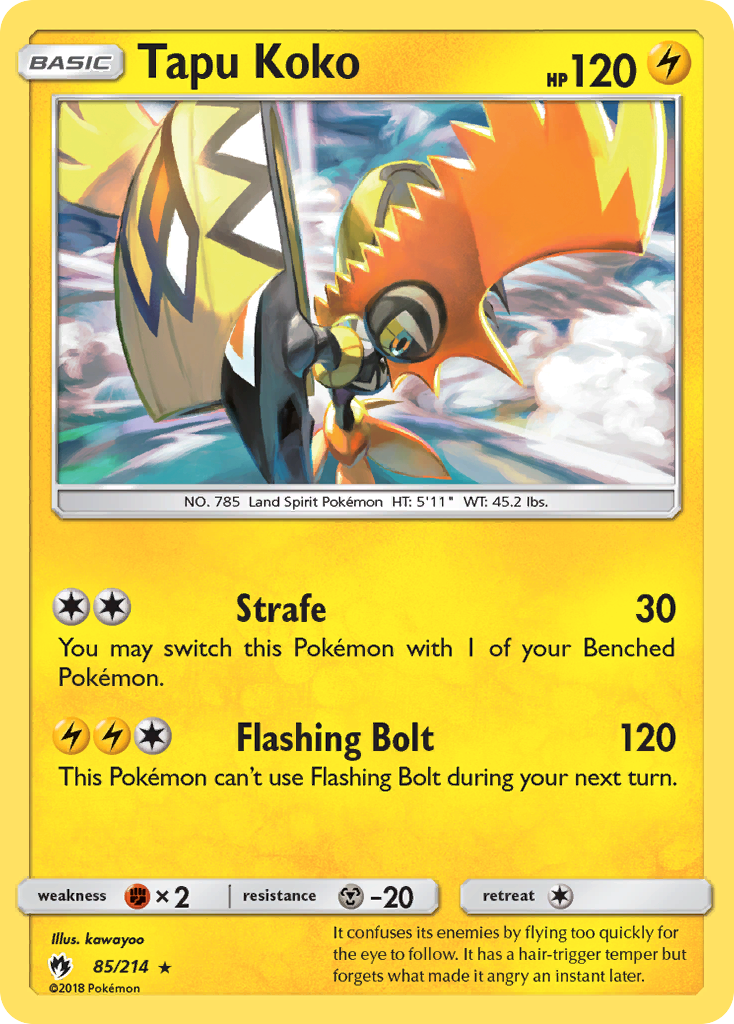 Tapu Koko (85/214) [Sun & Moon: Lost Thunder] | Dragon's Lair Comics and Fantasy Houston TX