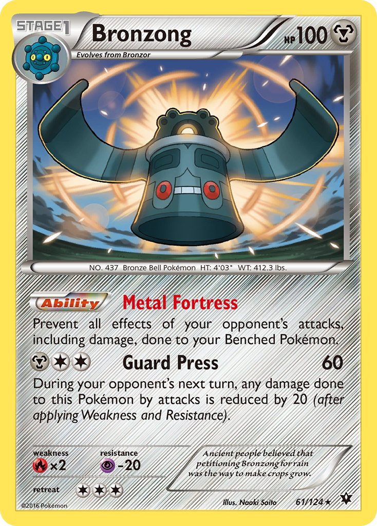 Bronzong (61/124) [XY: Fates Collide] | Dragon's Lair Comics and Fantasy Houston TX