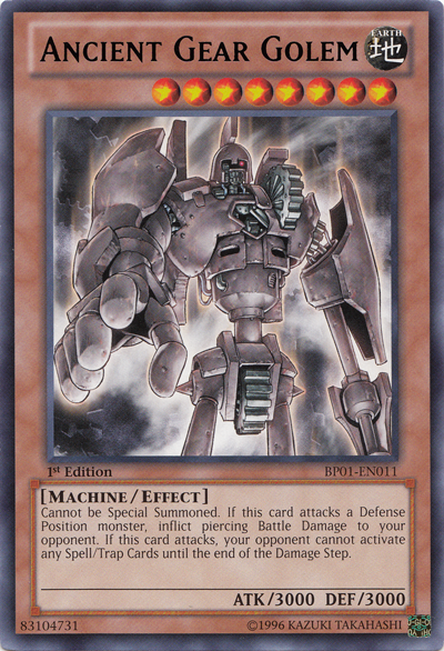 Ancient Gear Golem [BP01-EN011] Rare | Dragon's Lair Comics and Fantasy Houston TX