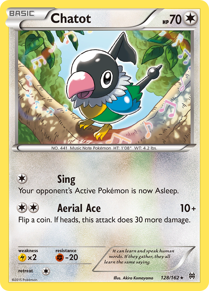 Chatot (128/162) [XY: BREAKthrough] | Dragon's Lair Comics and Fantasy Houston TX