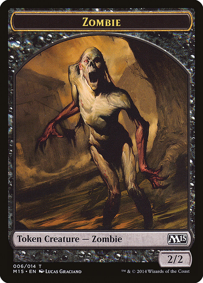 Zombie Token [Magic 2015 Tokens] | Dragon's Lair Comics and Fantasy Houston TX