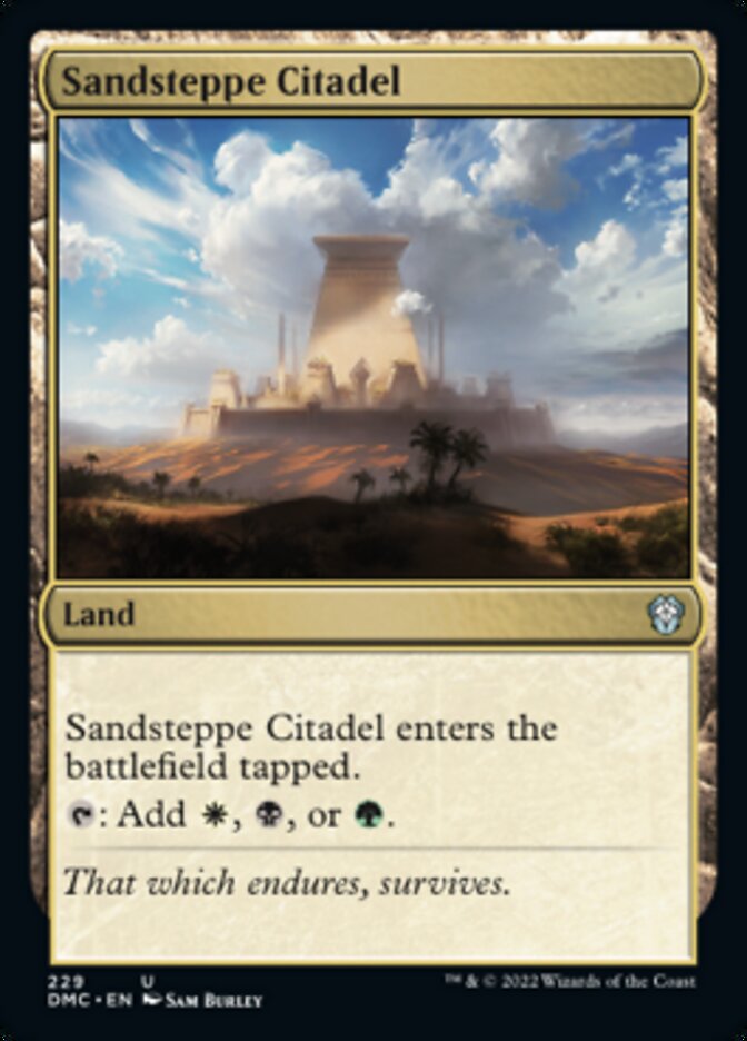 Sandsteppe Citadel [Dominaria United Commander] | Dragon's Lair Comics and Fantasy Houston TX