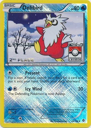 Delibird (38/149) (League Promo 2nd Place) [Black & White: Boundaries Crossed] | Dragon's Lair Comics and Fantasy Houston TX