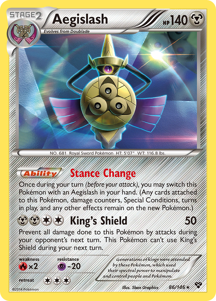 Aegislash (86/146) [XY: Base Set] | Dragon's Lair Comics and Fantasy Houston TX