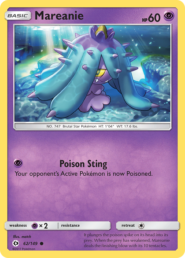 Mareanie (62/149) [Sun & Moon: Base Set] | Dragon's Lair Comics and Fantasy Houston TX