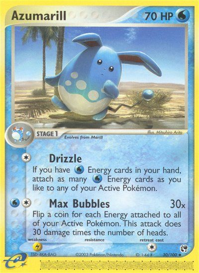 Azumarill (30/100) [EX: Sandstorm] | Dragon's Lair Comics and Fantasy Houston TX