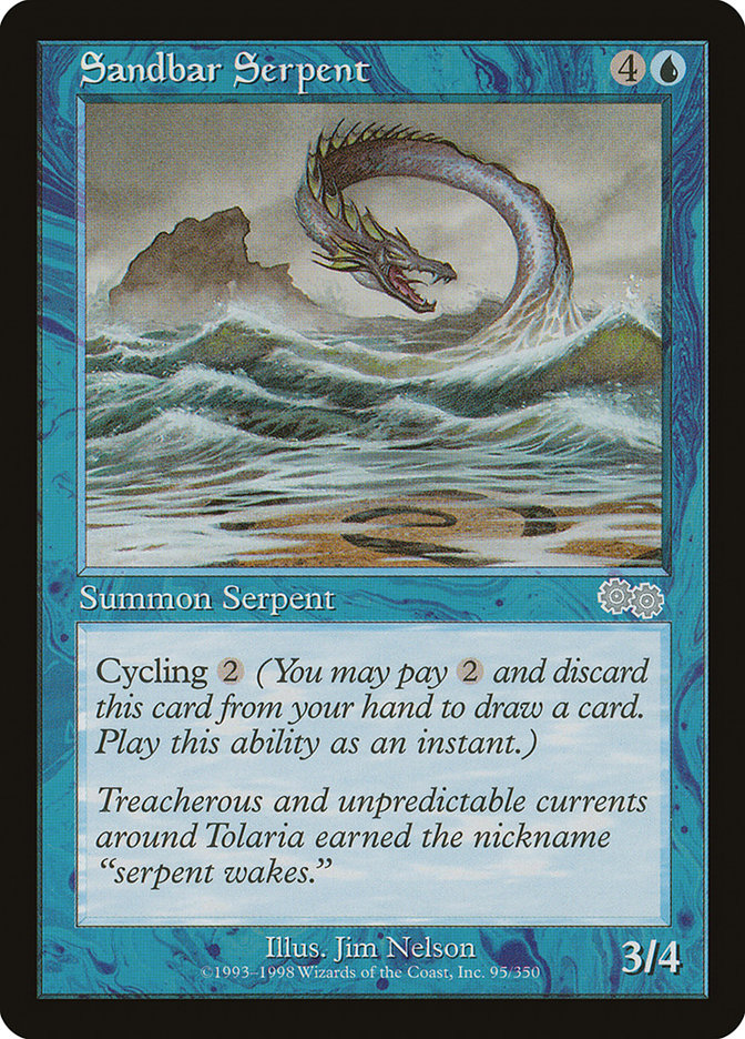 Sandbar Serpent [Urza's Saga] | Dragon's Lair Comics and Fantasy Houston TX