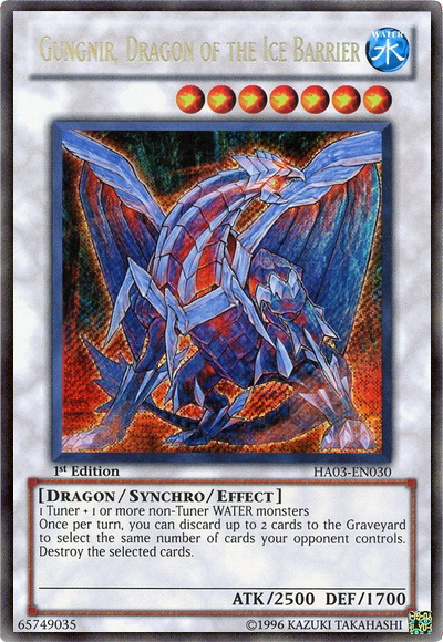 Gungnir, Dragon of the Ice Barrier [HA03-EN030] Secret Rare | Dragon's Lair Comics and Fantasy Houston TX