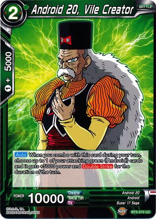 Android 20, Vile Creator (BT5-070) [Miraculous Revival] | Dragon's Lair Comics and Fantasy Houston TX