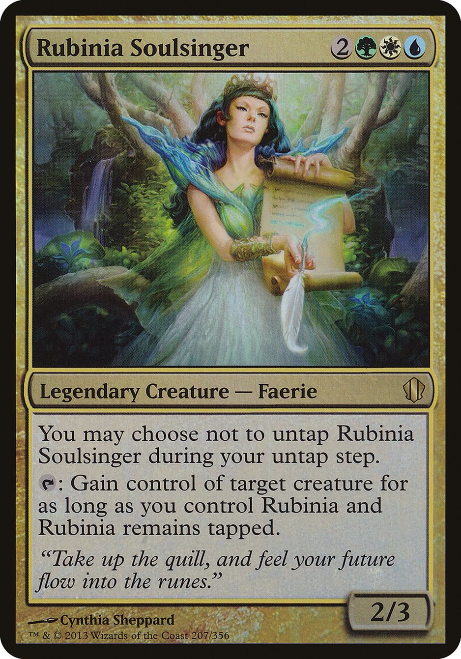 Rubinia Soulsinger (Oversized) [Commander 2013 Oversized] | Dragon's Lair Comics and Fantasy Houston TX