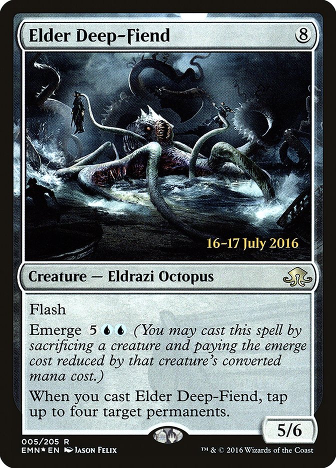 Elder Deep-Fiend [Eldritch Moon Prerelease Promos] | Dragon's Lair Comics and Fantasy Houston TX