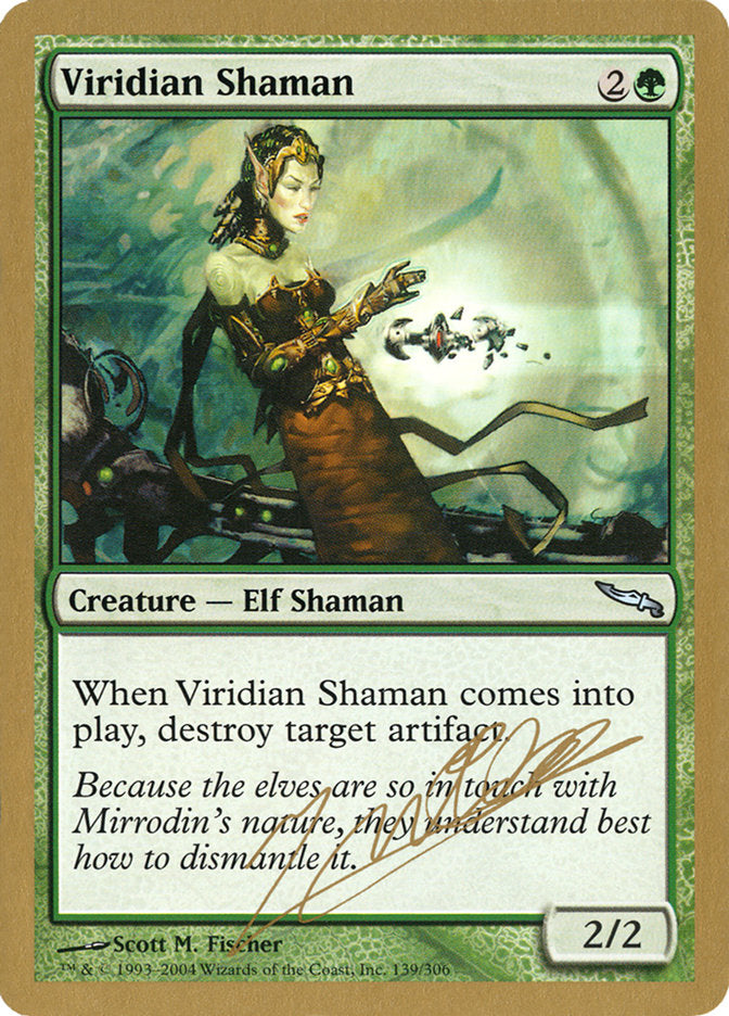 Viridian Shaman (Julien Nuijten) [World Championship Decks 2004] | Dragon's Lair Comics and Fantasy Houston TX