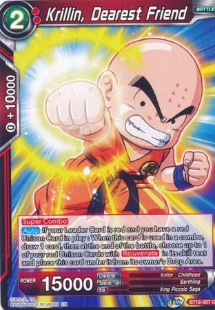 Krillin, Dearest Friend (BT12-007) [Vicious Rejuvenation] | Dragon's Lair Comics and Fantasy Houston TX