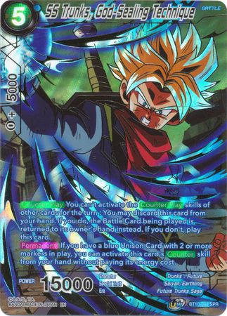 SS Trunks, God-Sealing Technique (SPR) (BT10-044) [Rise of the Unison Warrior] | Dragon's Lair Comics and Fantasy Houston TX