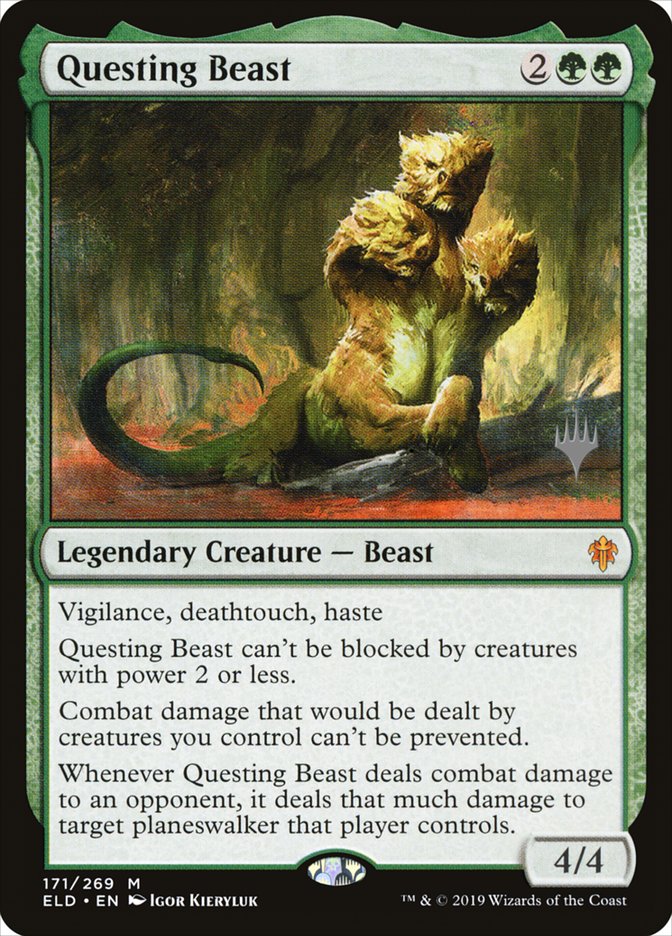 Questing Beast (Promo Pack) [Throne of Eldraine Promos] | Dragon's Lair Comics and Fantasy Houston TX