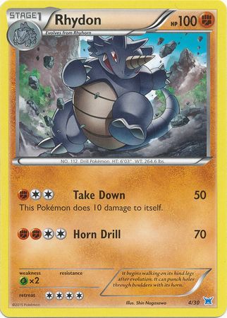 Rhydon (4/30) [XY: Trainer Kit 2 - Latios] | Dragon's Lair Comics and Fantasy Houston TX