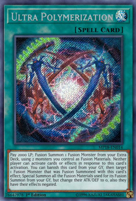 Ultra Polymerization [MP18-EN014] Secret Rare | Dragon's Lair Comics and Fantasy Houston TX