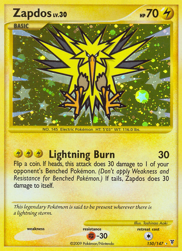 Zapdos (150/147) [Platinum: Supreme Victors] | Dragon's Lair Comics and Fantasy Houston TX