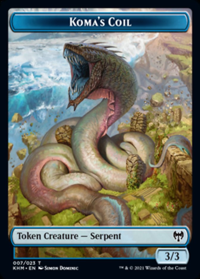 Koma's Coil Token [Kaldheim Tokens] | Dragon's Lair Comics and Fantasy Houston TX