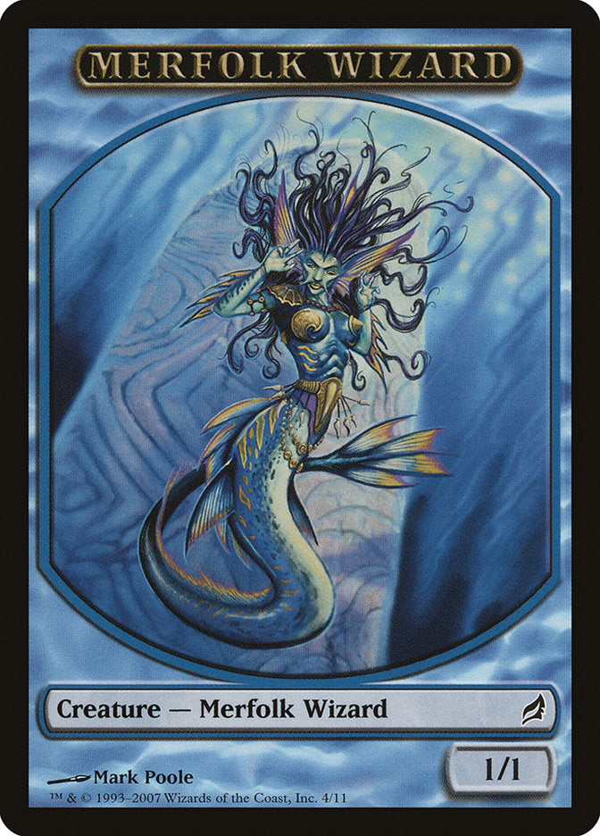 Merfolk Wizard Token [Lorwyn Tokens] | Dragon's Lair Comics and Fantasy Houston TX