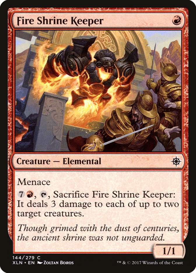 Fire Shrine Keeper [Ixalan] | Dragon's Lair Comics and Fantasy Houston TX