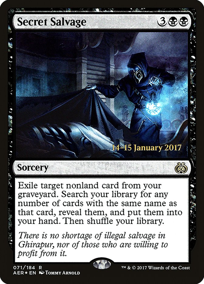 Secret Salvage [Aether Revolt Prerelease Promos] | Dragon's Lair Comics and Fantasy Houston TX