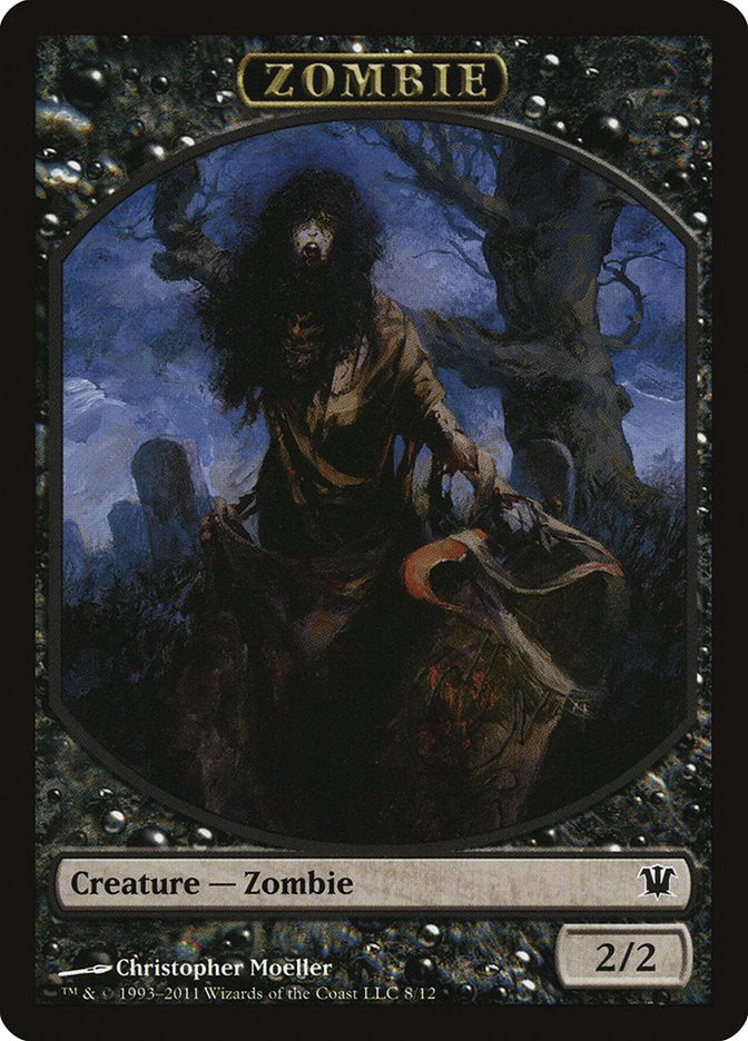 Zombie Token (8/12) [Innistrad Tokens] | Dragon's Lair Comics and Fantasy Houston TX