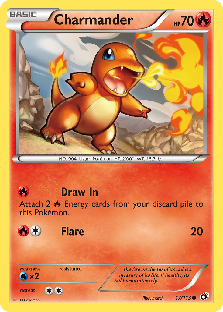 Charmander (17/113) [Black & White: Legendary Treasures] | Dragon's Lair Comics and Fantasy Houston TX