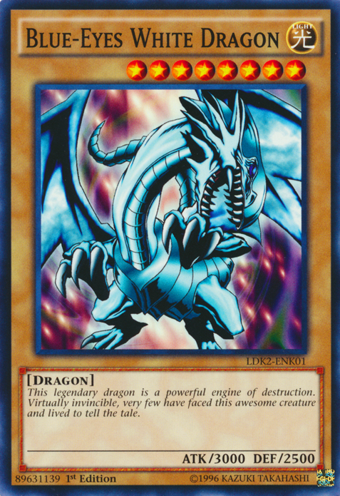 Blue-Eyes White Dragon (Version 1) [LDK2-ENK01] Common | Dragon's Lair Comics and Fantasy Houston TX