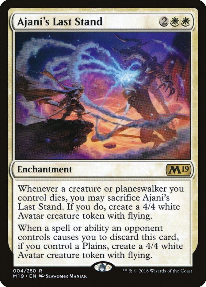 Ajani's Last Stand [Core Set 2019] | Dragon's Lair Comics and Fantasy Houston TX