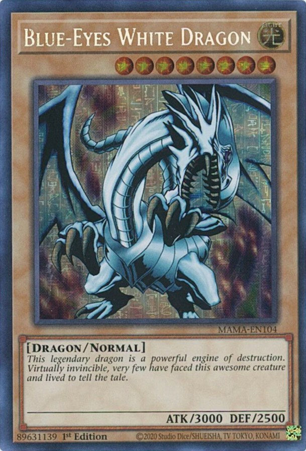 Blue-Eyes White Dragon [MAMA-EN104] Secret Pharaoh's Rare | Dragon's Lair Comics and Fantasy Houston TX