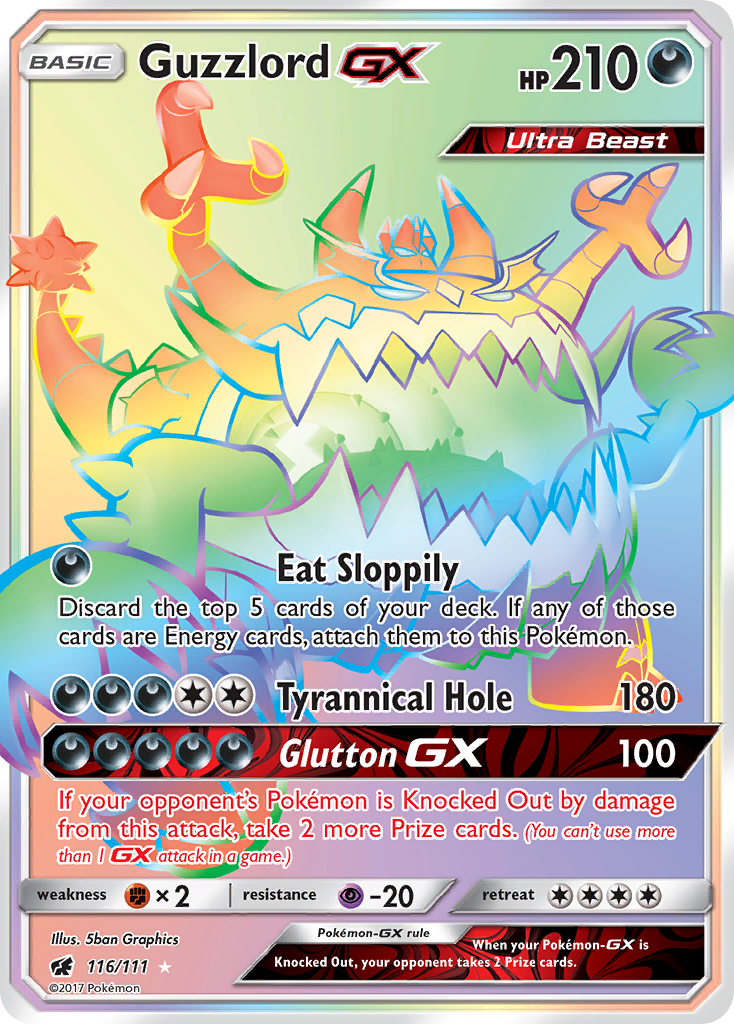 Guzzlord GX (116/111) [Sun & Moon: Crimson Invasion] | Dragon's Lair Comics and Fantasy Houston TX