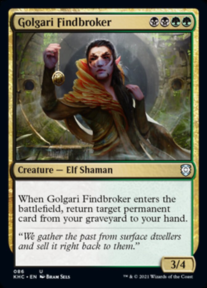 Golgari Findbroker [Kaldheim Commander] | Dragon's Lair Comics and Fantasy Houston TX