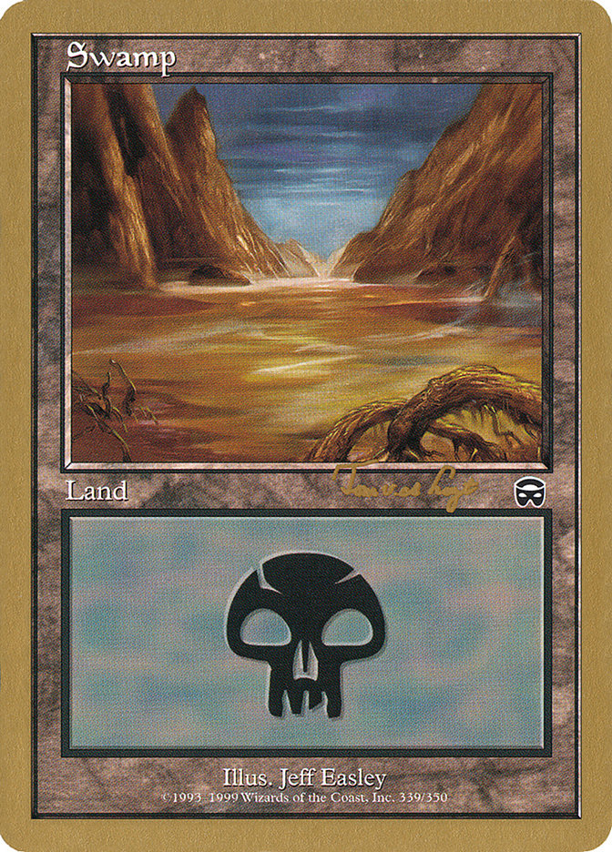 Swamp (tvdl339a) (Tom van de Logt) [World Championship Decks 2001] | Dragon's Lair Comics and Fantasy Houston TX