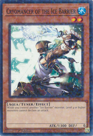 Cryomancer of the Ice Barrier (Duel Terminal) [HAC1-EN031] Common | Dragon's Lair Comics and Fantasy Houston TX