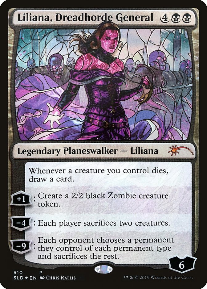 Liliana, Dreadhorde General (Stained Glass) [Secret Lair Drop Promos] | Dragon's Lair Comics and Fantasy Houston TX