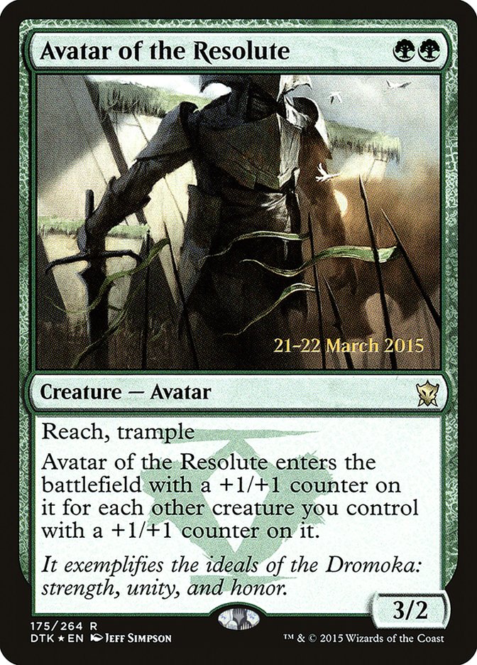 Avatar of the Resolute [Dragons of Tarkir Prerelease Promos] | Dragon's Lair Comics and Fantasy Houston TX