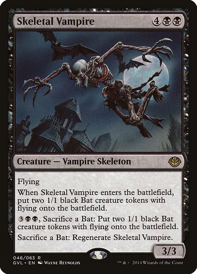 Skeletal Vampire (Garruk vs. Liliana) [Duel Decks Anthology] | Dragon's Lair Comics and Fantasy Houston TX