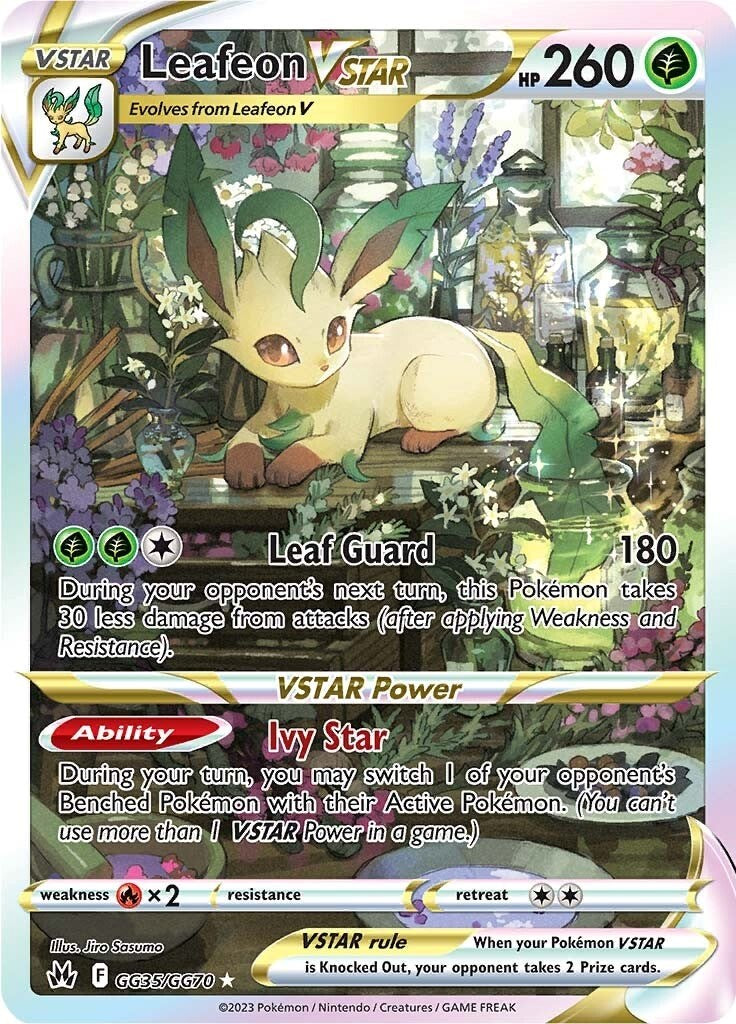 Leafeon VSTAR (GG35/GG70) [Sword & Shield: Crown Zenith] | Dragon's Lair Comics and Fantasy Houston TX