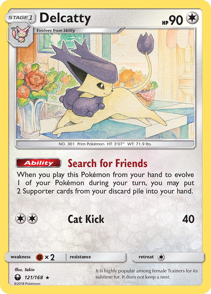 Delcatty (121/168) [Sun & Moon: Celestial Storm] | Dragon's Lair Comics and Fantasy Houston TX