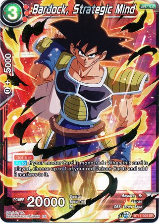 Bardock, Strategic Mind (BT11-025) [Vermilion Bloodline] | Dragon's Lair Comics and Fantasy Houston TX