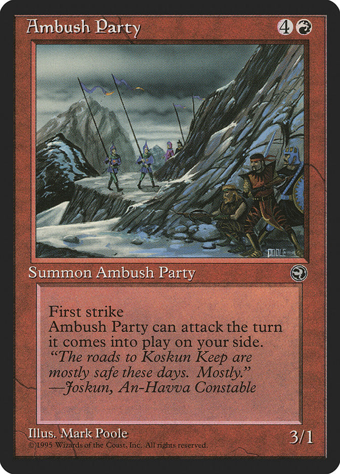 Ambush Party (Joskun Flavor Text) [Homelands] | Dragon's Lair Comics and Fantasy Houston TX