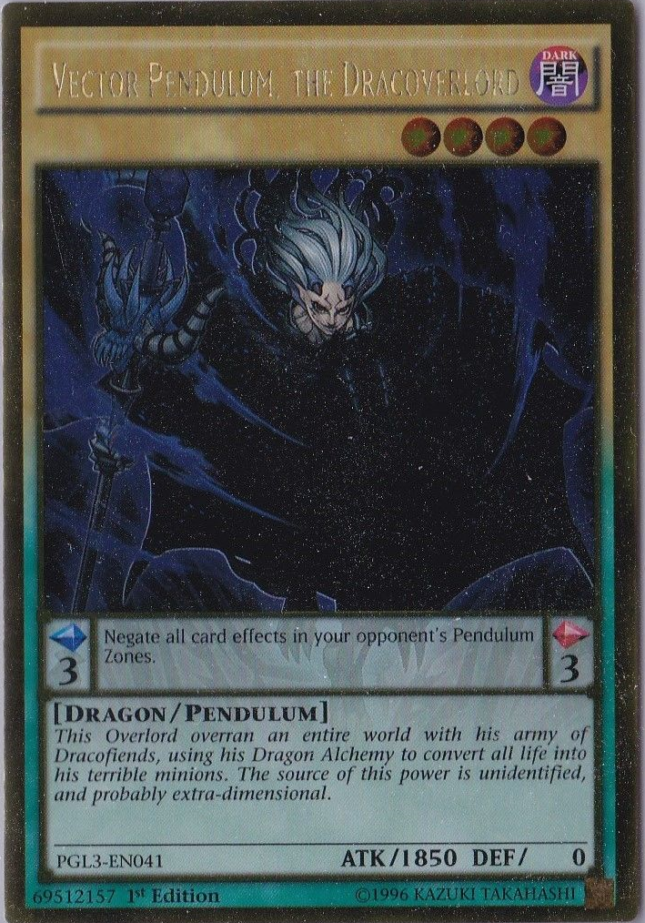 Vector Pendulum, the Dracoverlord [PGL3-EN041] Gold Rare | Dragon's Lair Comics and Fantasy Houston TX