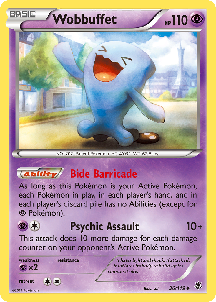 Wobbuffet (36/119) [XY: Phantom Forces] | Dragon's Lair Comics and Fantasy Houston TX