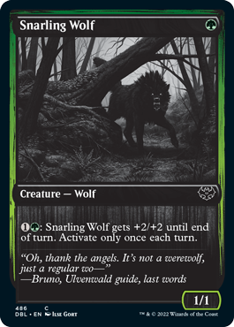 Snarling Wolf (486) [Innistrad: Double Feature] | Dragon's Lair Comics and Fantasy Houston TX