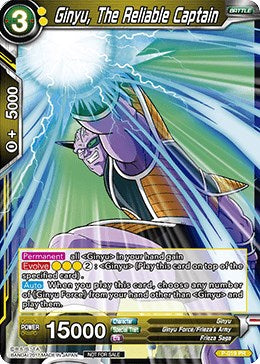 Ginyu, The Reliable Captain (P-019) [Promotion Cards] | Dragon's Lair Comics and Fantasy Houston TX