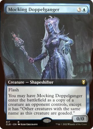 Mocking Doppelganger (Extended Art) [Commander Legends: Battle for Baldur's Gate] | Dragon's Lair Comics and Fantasy Houston TX