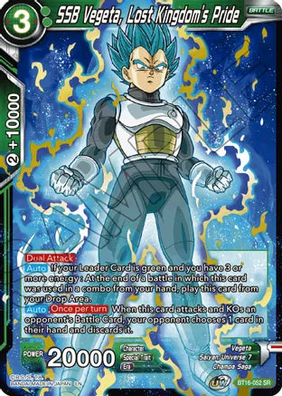 SSB Vegeta, Lost Kingdom's Pride (BT16-052) [Realm of the Gods] | Dragon's Lair Comics and Fantasy Houston TX